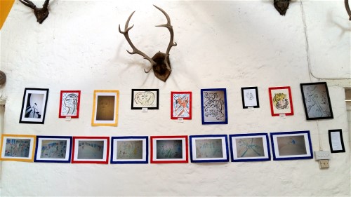 Displayed art of Olivia Robertson