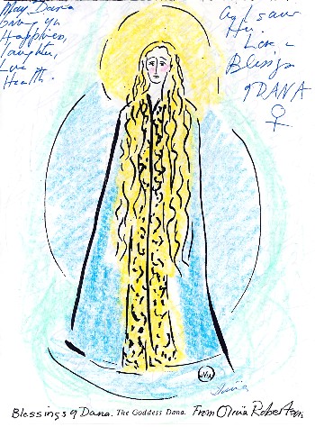 Drawing of Dana by Olivia